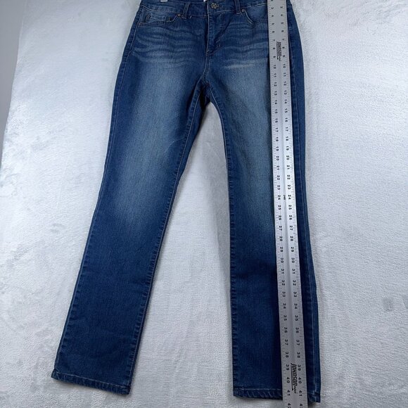 Code Bleu Chelsea Classic Straight Leg Jeans Women's Size 10 Medium Wash Blue - Picture 15 of 16